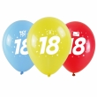 Balloons with Number 18 Print 3 pcs